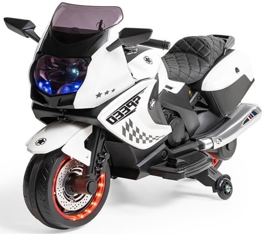 Baby2Go 2293 Speed Akülü Motorsiklet 12 Volt Beyaz - BEBEKavm