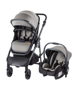 Baby Care BC 305 Zeta Travel Sistem Bebek Arabası Gri