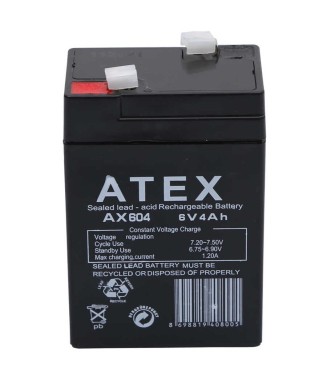 Atex AX 604 6 VOLT 4 AH /AKÜ
