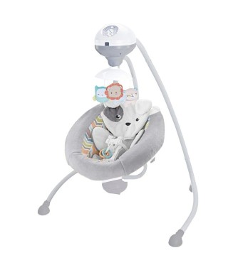 Bonibos Fitch Baby Dönerli Elektrikli Salincak Ana Kucağı / Elephant gray