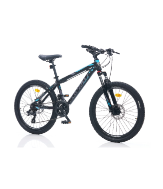 Corelli Felix 1.2 ''24 HD'' size 14 Mountain Bike Black/Turquoise/Grey	