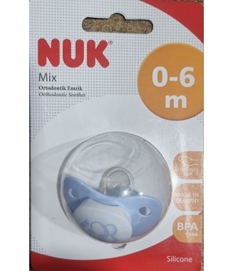Nuk Emzik Silikon 06- Ay Mavi