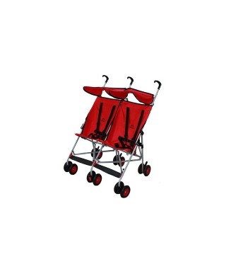 ALDEBA İKİZ BASTON BEBEK ARABASI KIRMIZI
