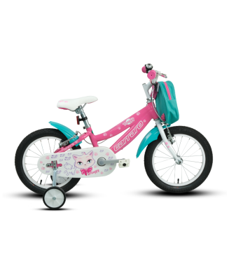 Carraro Moggy 20 Jant Çocuk Bisikleti Pembe Beyaz - Turkuaz