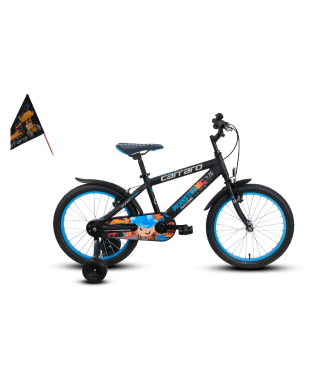 Carraro Monster 20 Jant Çocuk Bisikleti Mat Siyah Gri Mavi