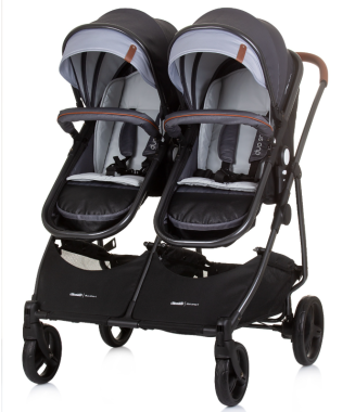 Chipolino Duo Smart İkiz Bebek Arabası Gri
