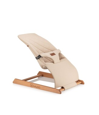 Bonibos Baby Go Paris Ahşap Ana Kucağı Krem