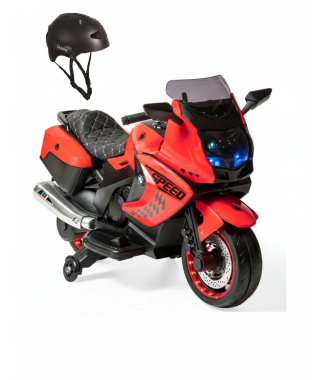 BABY2GO 2293 SPEED AKÜLÜ MOTOR / KIRMIZI + KASK