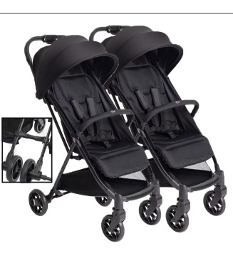 Chicco Urbino İkiz Katlanır Bebek Arabası Siyah