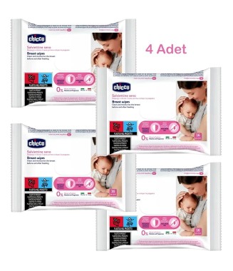 Chicco Göğüs Temizleme Mendili 16 adet 4 Paket