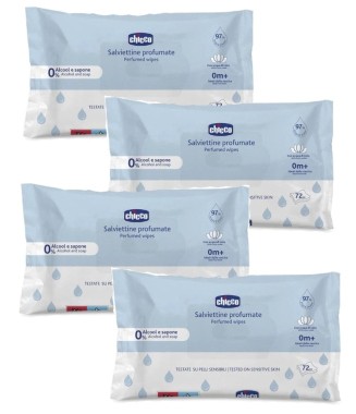 Chicco  Bebek Islak Mendili 72 adet 4 Paket 