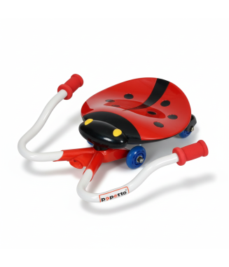 Papetto Uğur Böceği Işıklı Kaykay Kırmızı