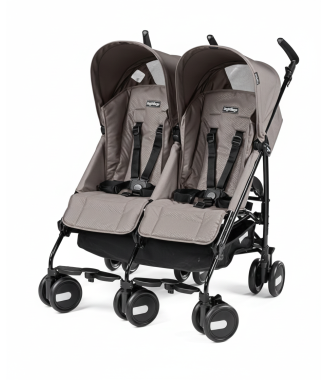 Peg Perego Pliko Mini Classico Twin İkiz Bebek Arabası / Mod Beige