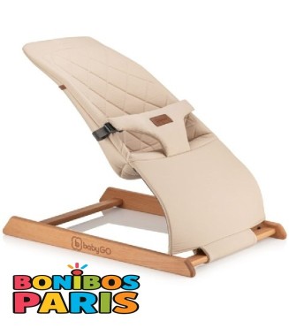 Bonibos Baby Go Paris Ahşap Ana Kucağı / Bej