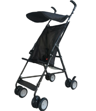 ALDEBA 3020 SLİM  BASTON BEBEK ARABASI SİYAH