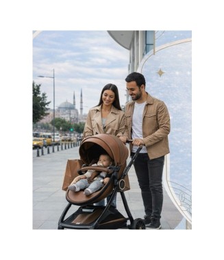 Quard Aura Trio Travel Sistem Bebek Arabası / Brown