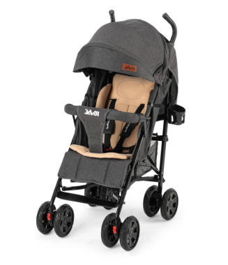 Rival  Sweet Tam Yatar Baston Bebek Arabası / Siyah-Antrasit
