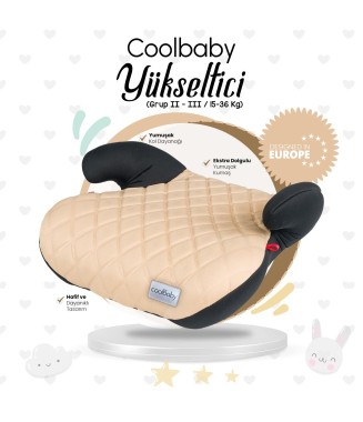Coolbaby Oto Koltuğu Yükseltici Bej