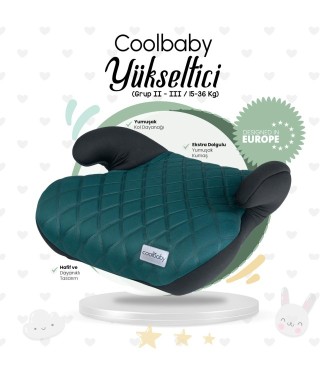 Coolbaby Oto Koltuğu Yükseltici Yeşil
