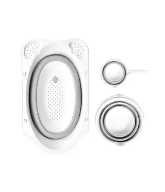 Hobby Life 3’lü Katlanabilir Küvet Set / Gri