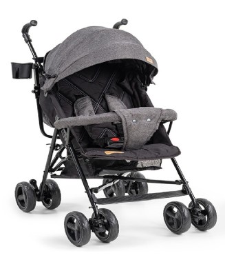 Baby2go Verona Baston Bebek Arabası Gri+ Yağmurluk 