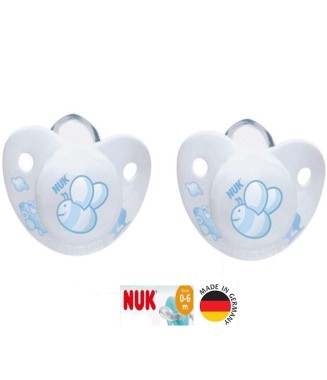  Nuk Silikon Emzik 6-18 Ay İkili / Mavi