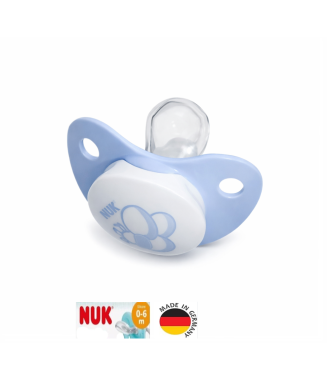 Nuk Ortodontik Silikon Emzik  06- Ay / Mavi
