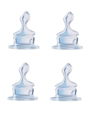  Nuk Klasik Biberon Emziği Silikon Küçük Delik 5 Adet 6-18 NO:2 S (Küçük)