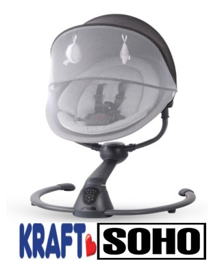 Kraft Soho Plus Elektrikli Ana Kucağı Salıncak /  Koyu Gri