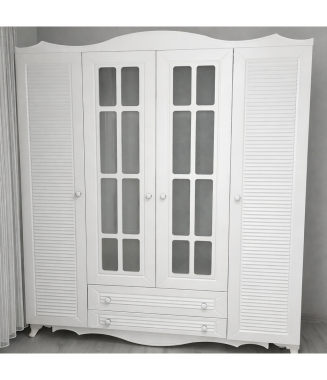 Artemis 4 kapılı camlı dolap