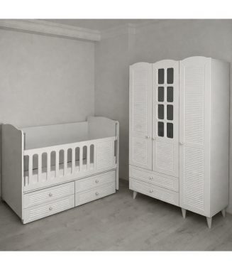 Artemis Mobilya beşik ve dolap set