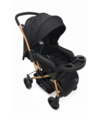 Prava Comfort Plus Çift Yönlü Bebek Arabası /Gold-Siyah