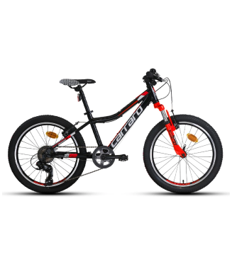 Carraro Speed 200 20 Jant 7 Vites V-Fren Çocuk Bisikleti / Siyah Kırmızı Beyaz