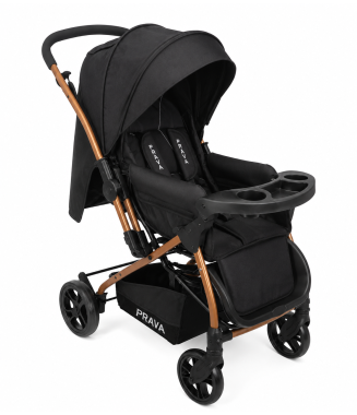 Prava Comfort Plus Çift Yönlü Bebek Arabası / Gold-Siyah