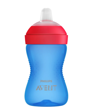 Philips Avent Yumuşak Uçlu Bardak 300ml  SCF802/01 Mavi