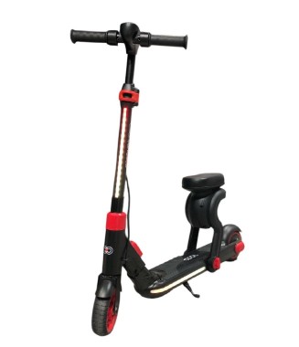 Cool Wheels S-CLICK Elektrikli Oturaklı Scooter / Siyah-Kırmızı