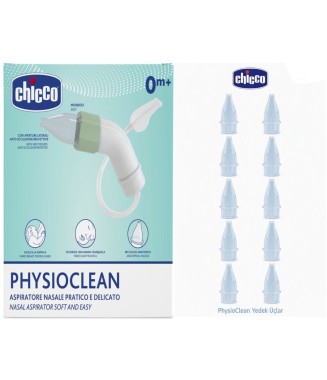 Chicco PhysioClean Burun Aspiratörü Ve Yedek Başlık 10 adet 0 m+
