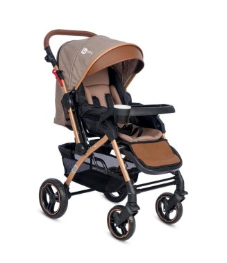 4 Baby AB350 Active Plus Gold Çift Yönlü Bebek Arabası / Kahve