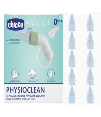 Chicco PhysioClean Burun Aspiratörü Ve Yedek Başlık 10 adet 0 m+