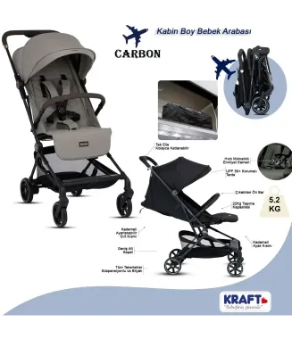 Kraft Carbon Bebek Arabası / Yeşil Gold