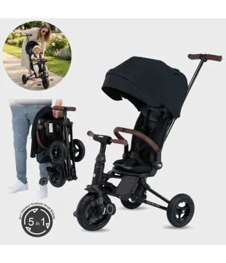 Kraft Nova Deluxe Qplay 5 in 1 Katlanır Bisiklet / Siyah