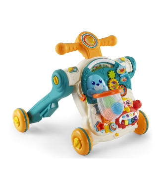 Baby2Go 4 in 1 Multifunction Walker Yeşil - Eğitici Bebek Aktivite Masası ve İlk Adım Yürüteç