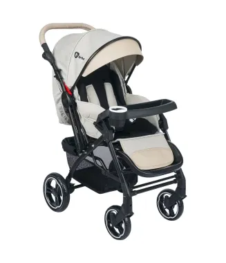 Be-be Soft Plus Çift Yönlü Bebek Arabası / Krem