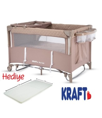Kraft Sky Fold Anne Yanı Oyun Parkı 70 x 110 cm Bej