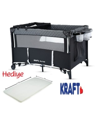 Kraft Sky Fold Anne Yanı Oyun Parkı 70 x 110 cm / Koyu-Gri