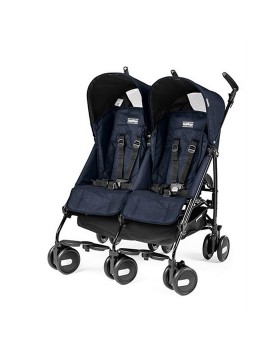 Peg Perego Pliko Mini Classico Twin İkiz Bebek Arabası / Mod Navy