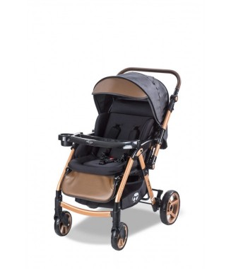 Baby Care BC500 Combo Maxi Pro Çift Yönlü Puset Gold / Siyah