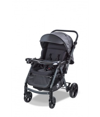 Baby Care Bc-500 Combo Maxi Pro Çift Yönlü Puset Füme/Siyah