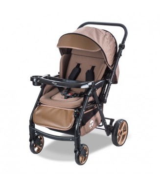 Baby Care Bc-500 Combo Maxi Pro Çift Yönlü Puset Siyah/Kahve