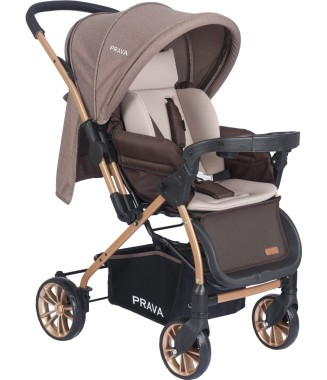 PRAVA P11 DREAM PLUS ÇİFT YÖNLÜ BEBEK ARABASI  GOLD KAHVE